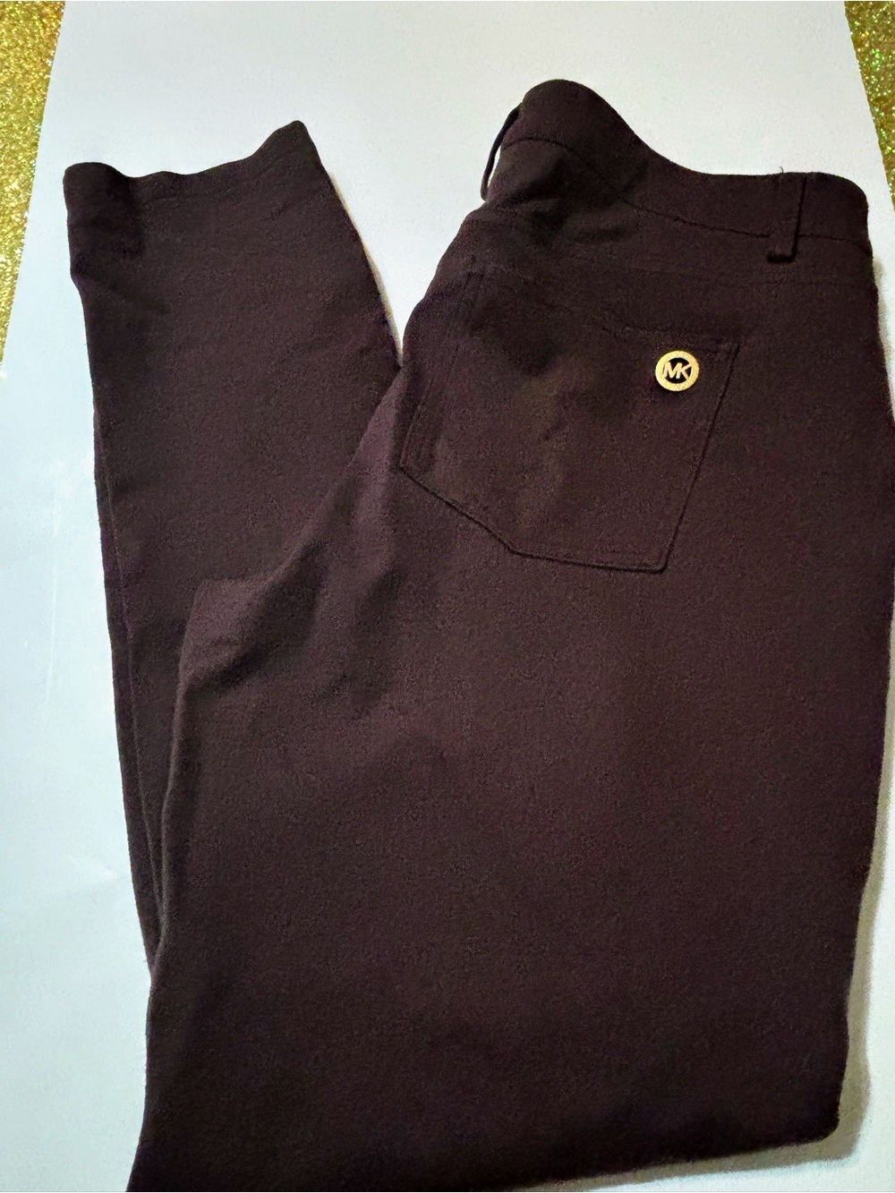 Michael Kors Men’s Brown Slim Stretch Chinos